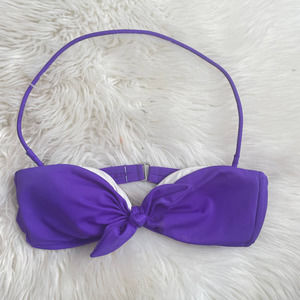 Victoria's Secret Purple Tie Front Bikini Top Small Mix & Match 2/$25